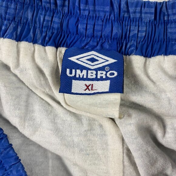 Vintage Umbro Windbreaker Pants Mens XL Soccer Track AOP Spellout All Over Print - Picture 8 of 14